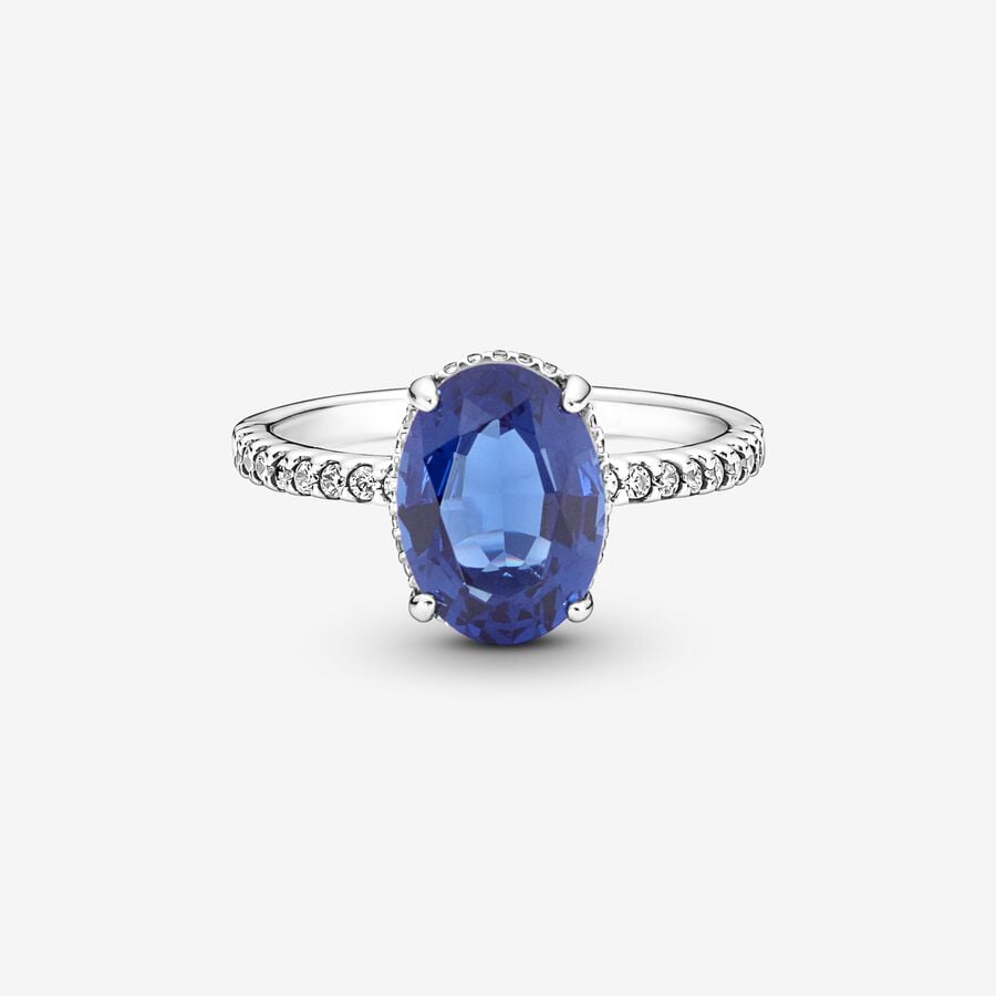 
                      
                        Pandora Sparkling Statement Halo Ring
                      
                    