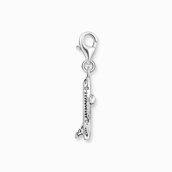 Load image into Gallery viewer, Thomas Sabo Charm pendant with colourful aeroplane silver
