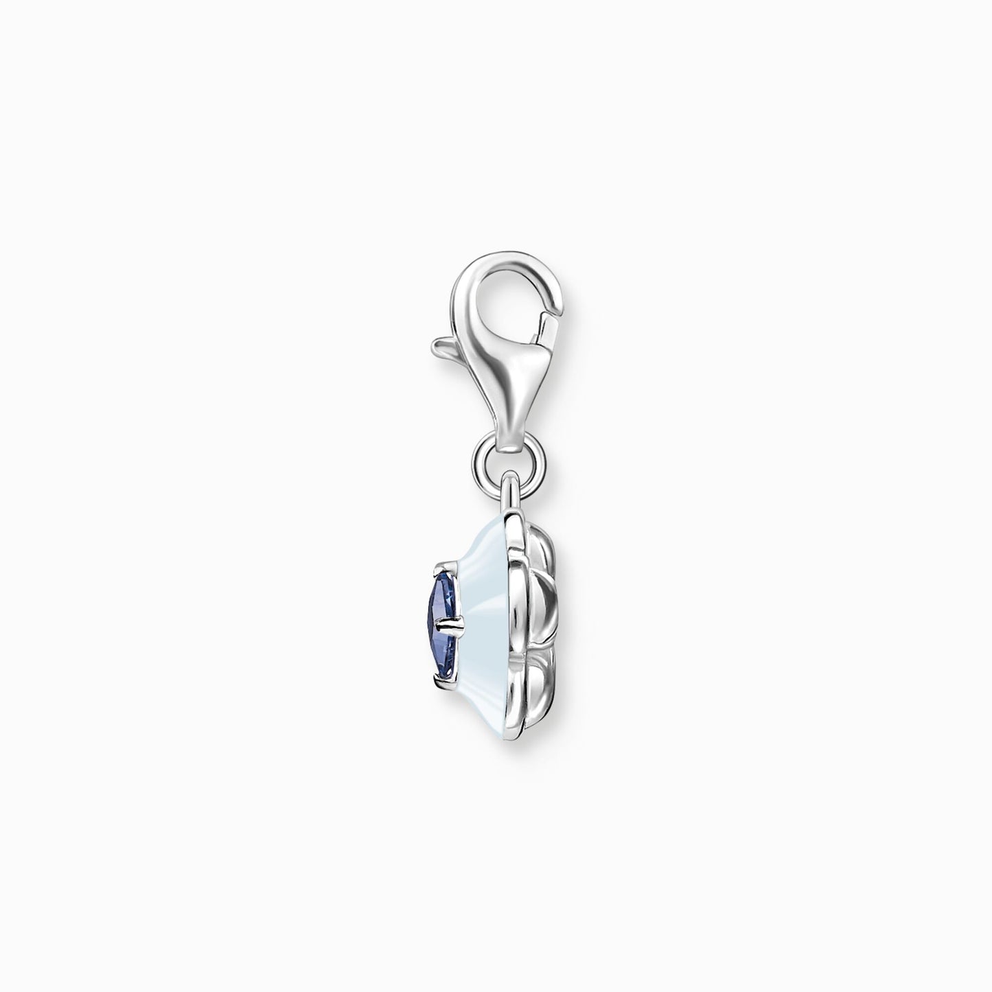 Load image into Gallery viewer, Thomas Sabo Charm pendant flower with blue stone silver

