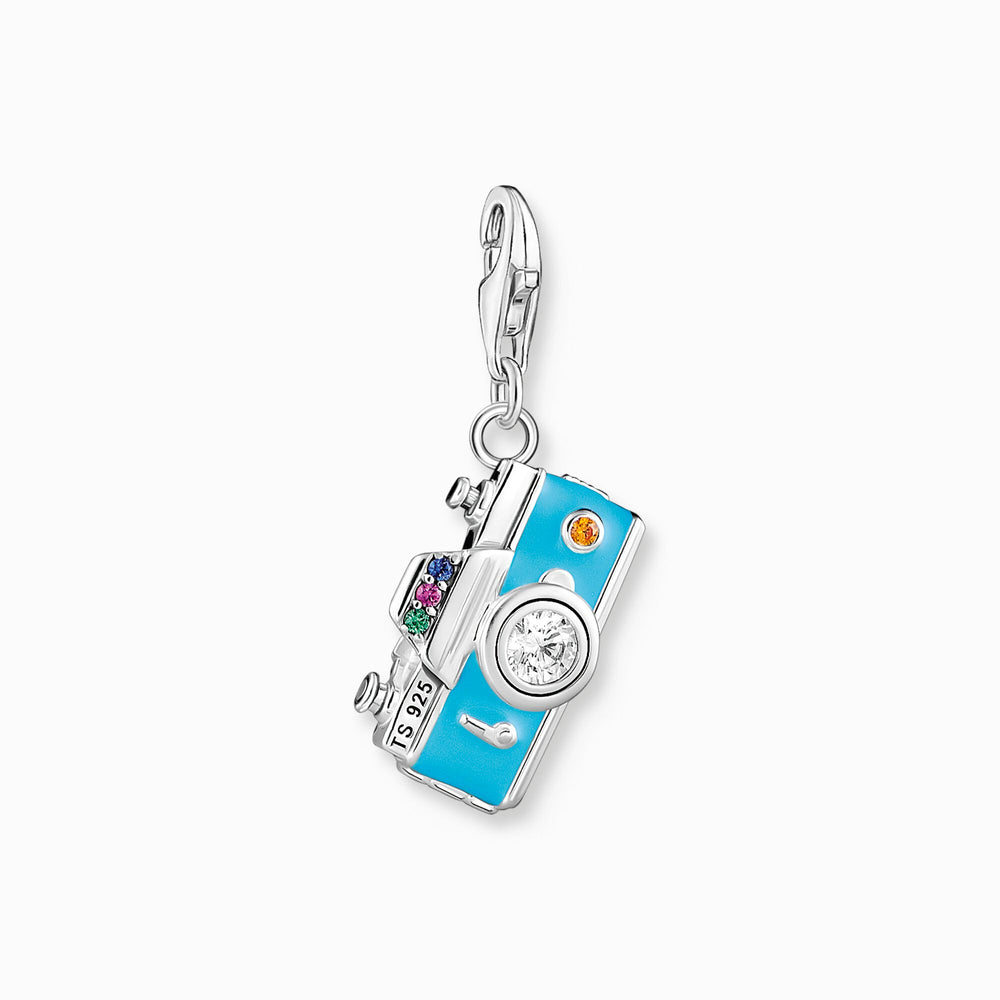 Thomas Sabo Charm pendant turquoise retro camera silver