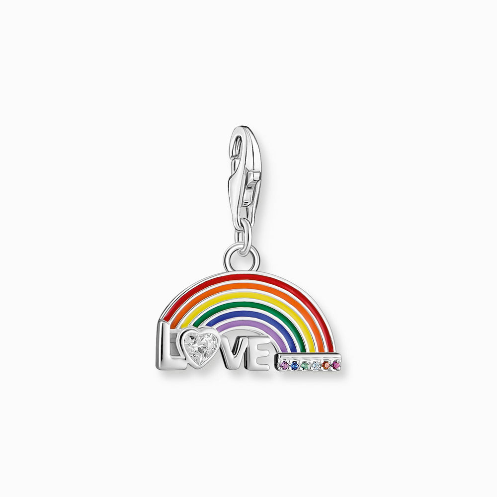 Thomas Sabo Charm pendant colourful rainbow silver