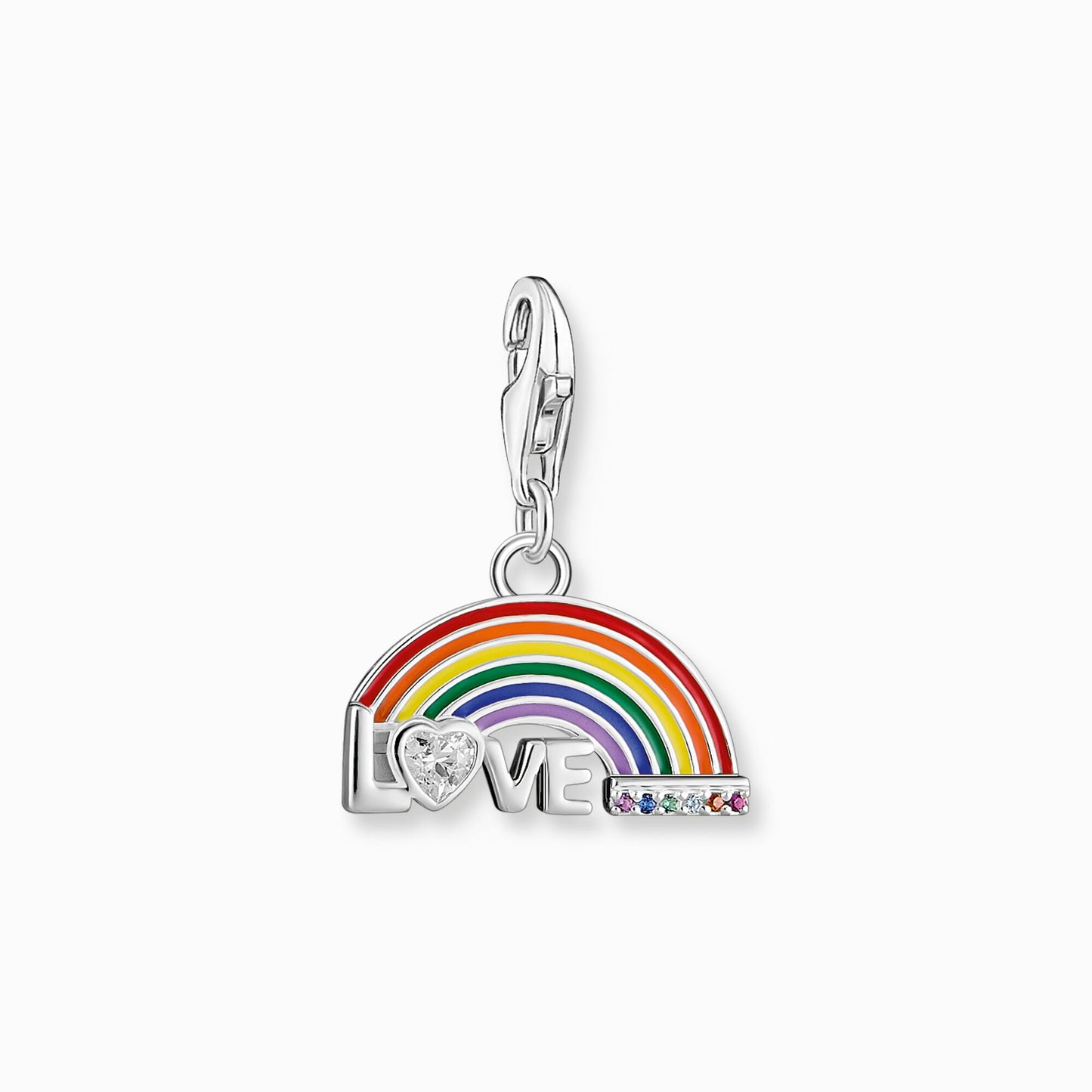 Thomas Sabo Charm pendant colourful rainbow silver