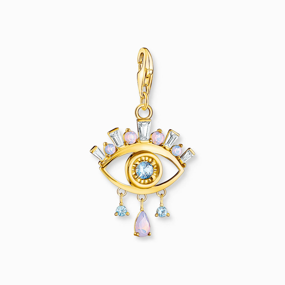 Thomas Sabo Charm pendant blue eye gold plated