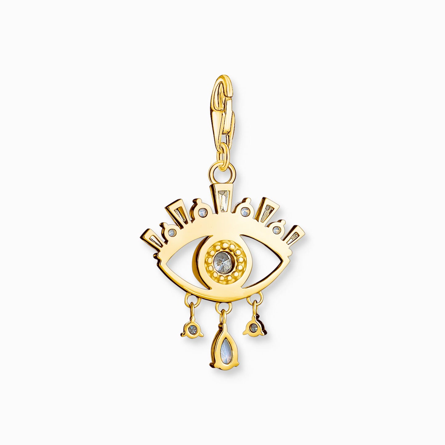 Load image into Gallery viewer, Thomas Sabo Charm pendant blue eye gold plated
