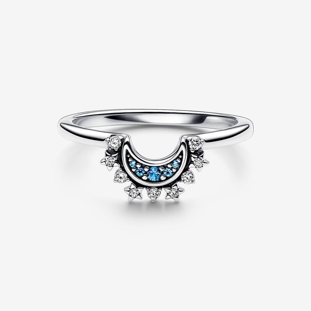 
                      
                        Pandora Celestial Blue Sparkling Moon Ring
                      
                    