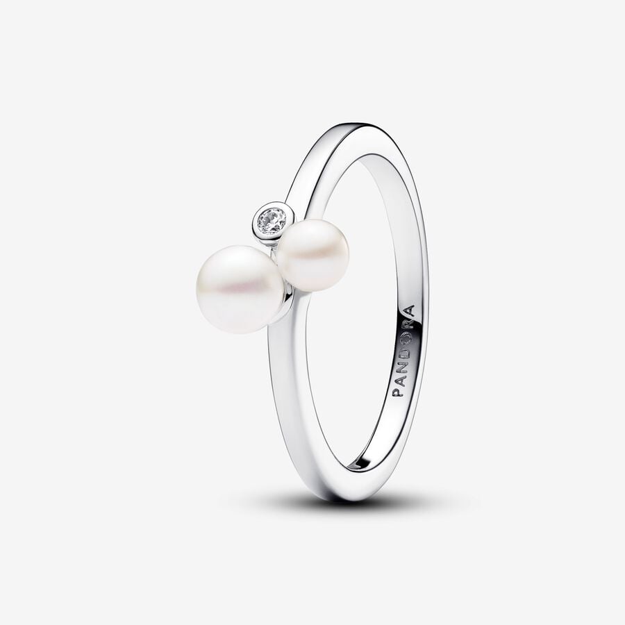 Pandora Duo Treated Freshwater Cultured Pearls Ring