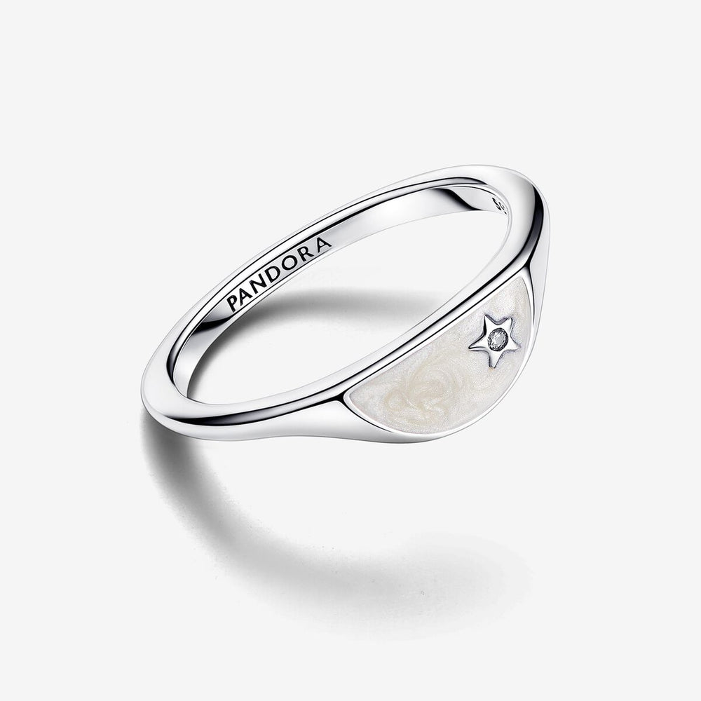 
                      
                        Pandora ME Halved Enamel Signet Ring
                      
                    