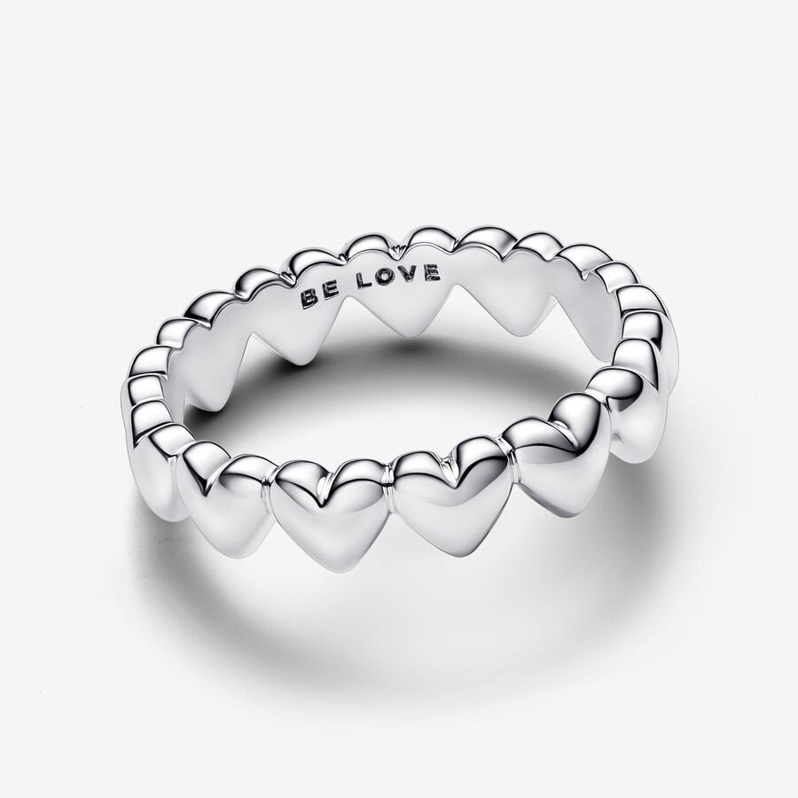 
                      
                        Pandora Row of Hearts Ring
                      
                    