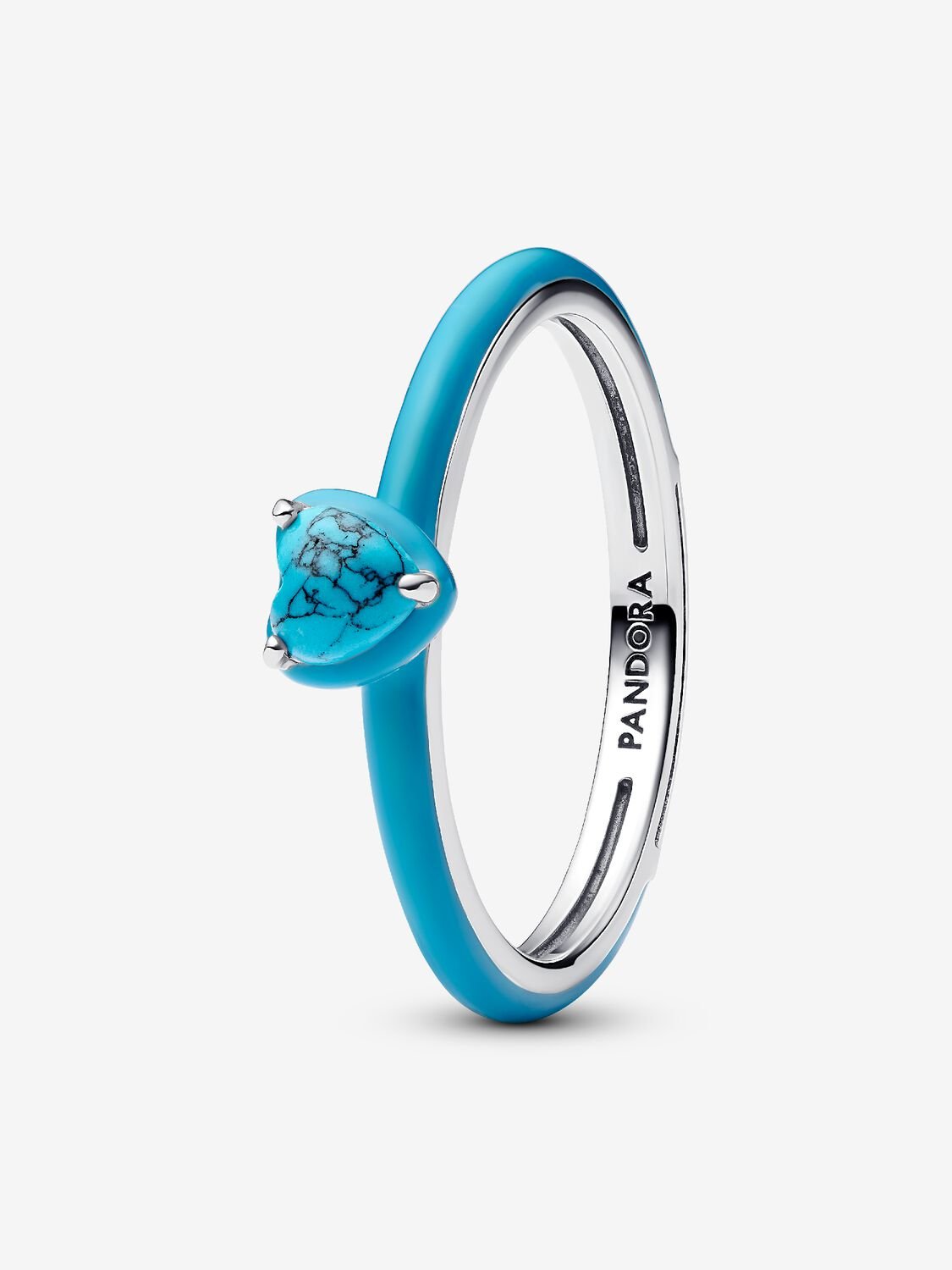 Pandora ME Turquoise-coloured Heart Stone Ring