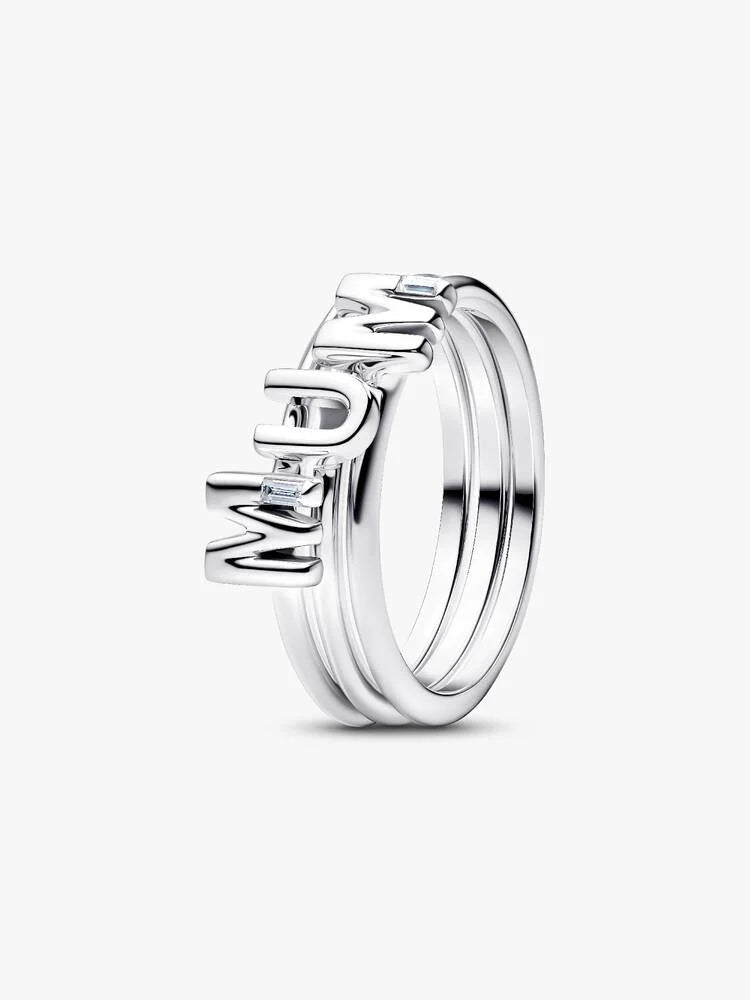 Pandora MUM Letters Splittable Ring