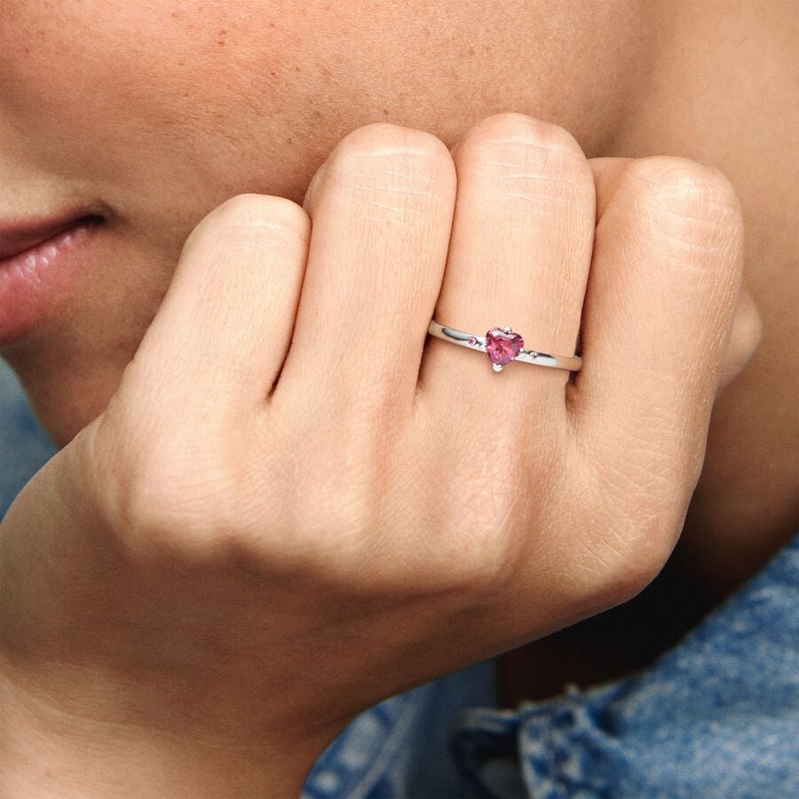 
                      
                        Pandora Sparkling Red Heart Ring
                      
                    