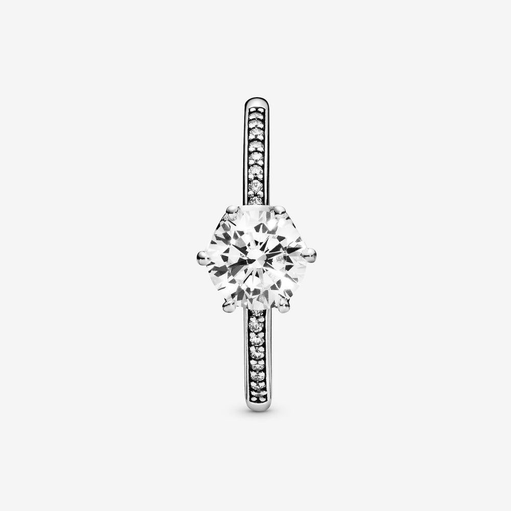 
                      
                        Pandora Clear Sparkling Crown Solitaire Ring
                      
                    