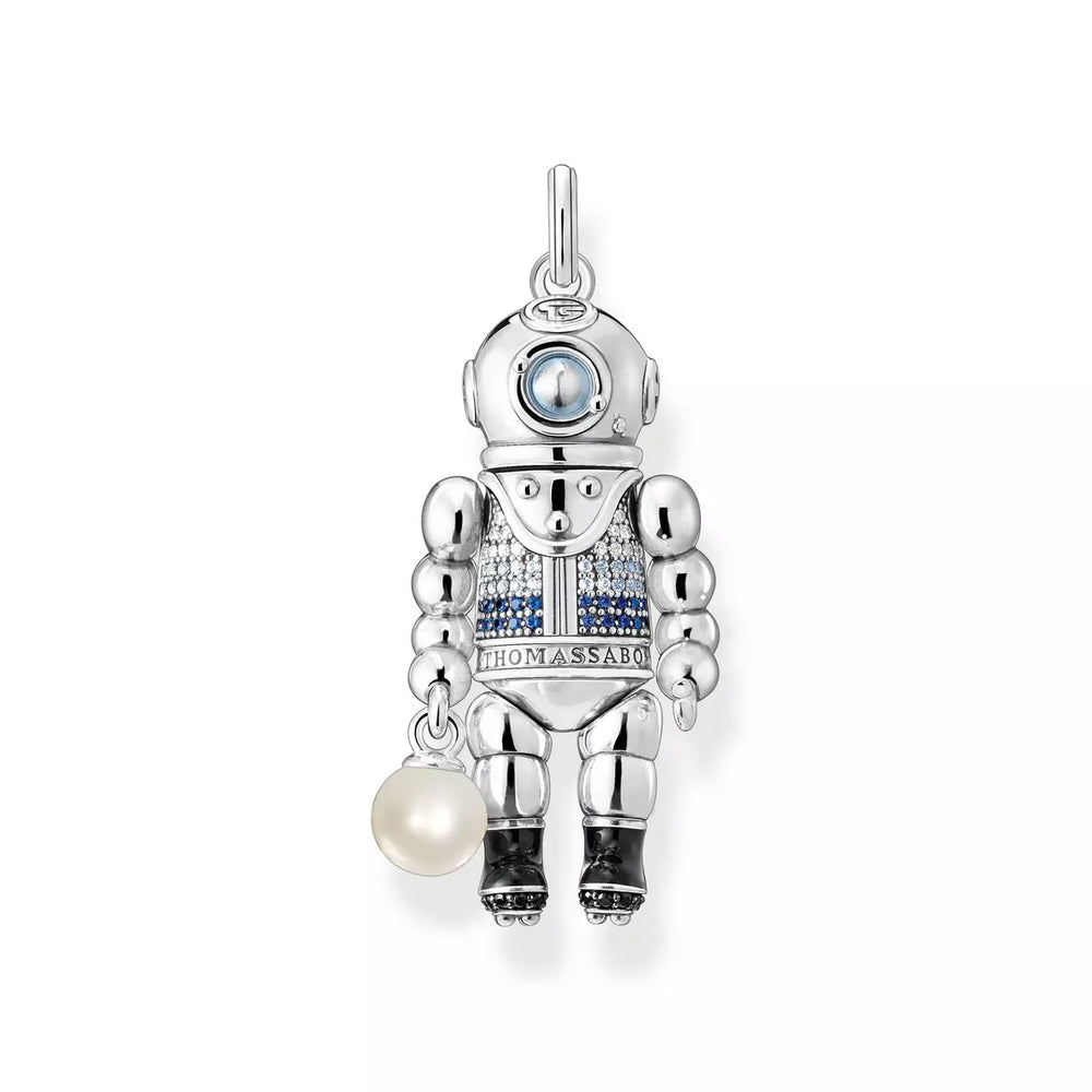 Thomas Sabo Silver Diver with Pearl Pendant