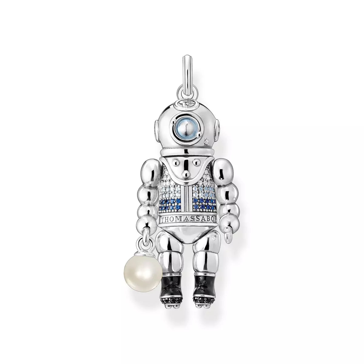 Thomas Sabo Silver Diver with Pearl Pendant