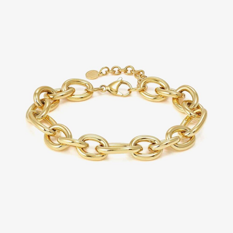 Nomination Ecclettica Gold 24cm Oval Link Bracelet