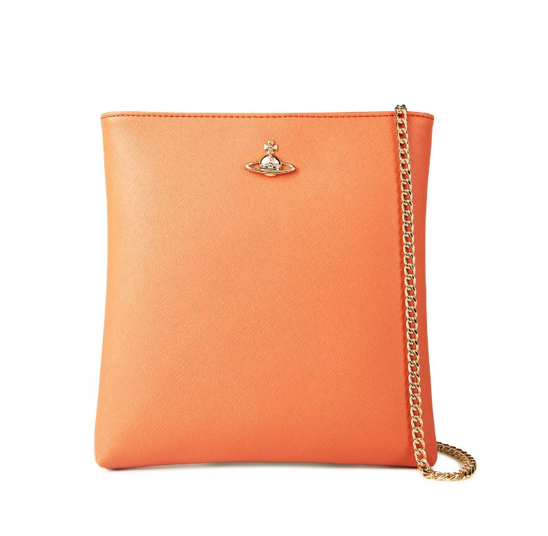 Vivienne Westwood Squire Square Crossbody Bag Orange