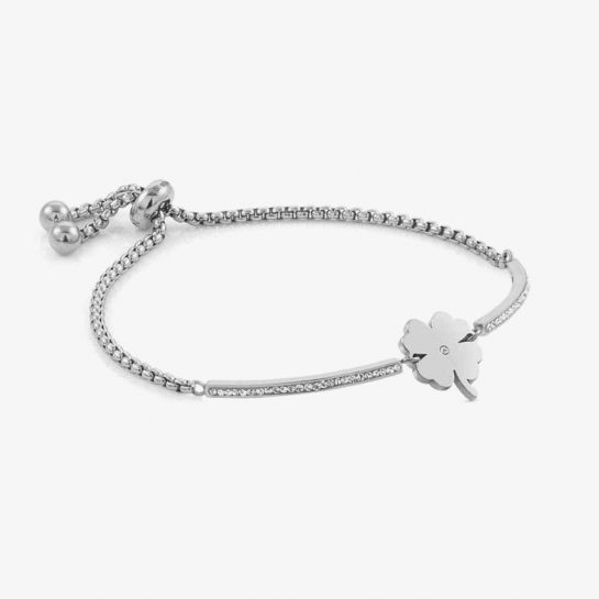 Nomination Milleluci Bracelet with CZ Four-Leaf Clover 028003/006