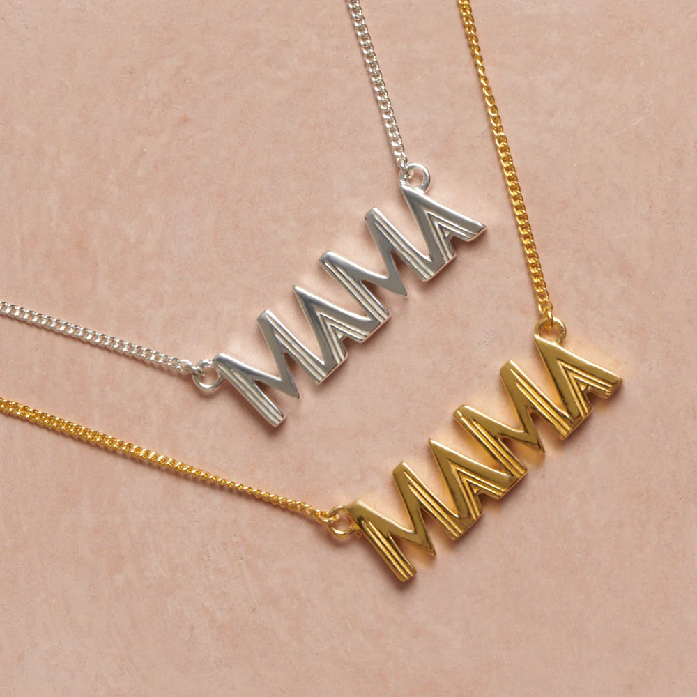 
                      
                        Rachel Jackson Art Deco Mama Silver Necklace
                      
                    