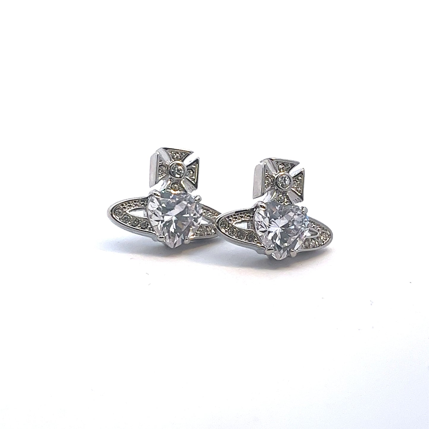 Vivienne Westwood Ariella Silver Tone Earrings