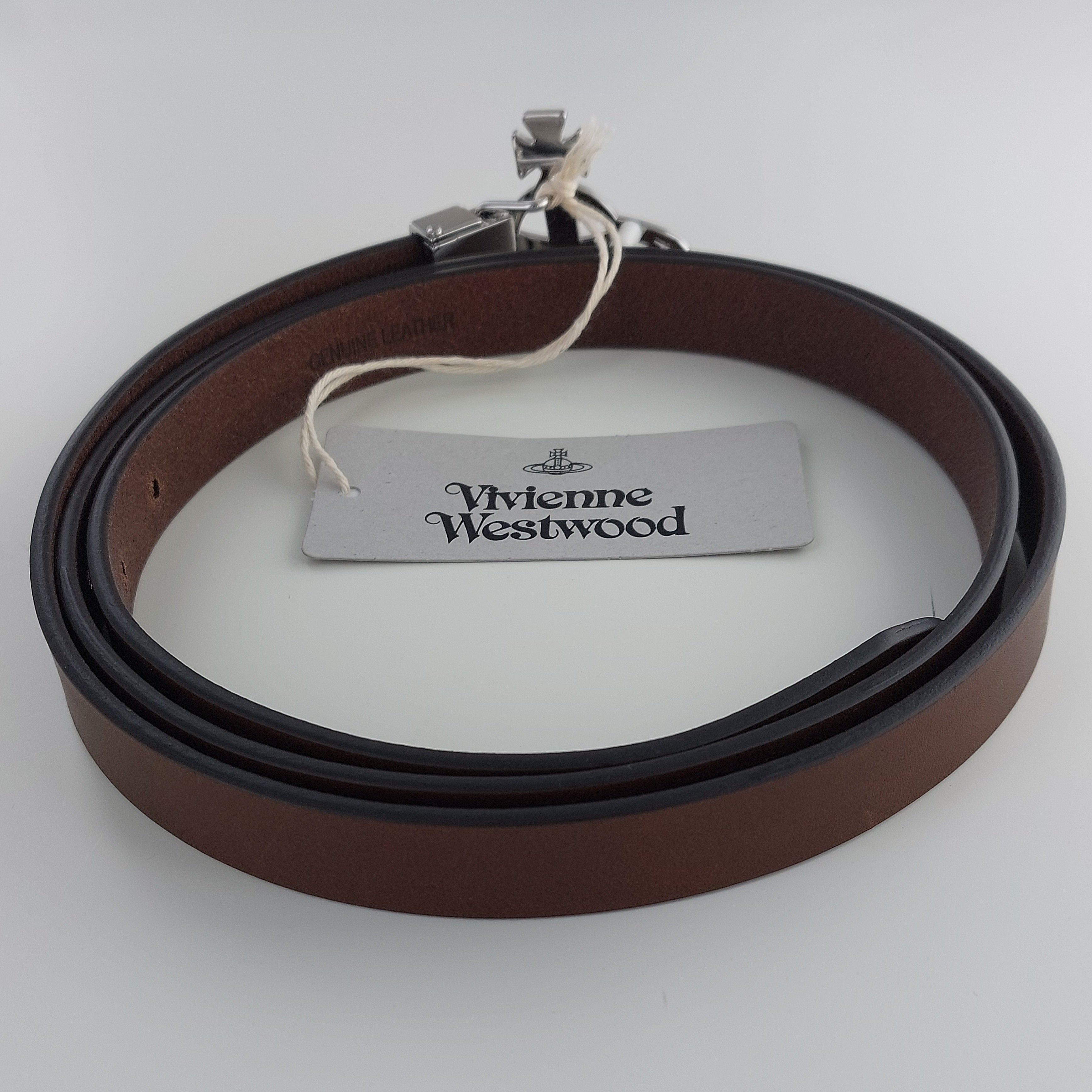 Vivienne Westwood Small Line Silver Orb Buckle Belt – Coe & Co. Stores