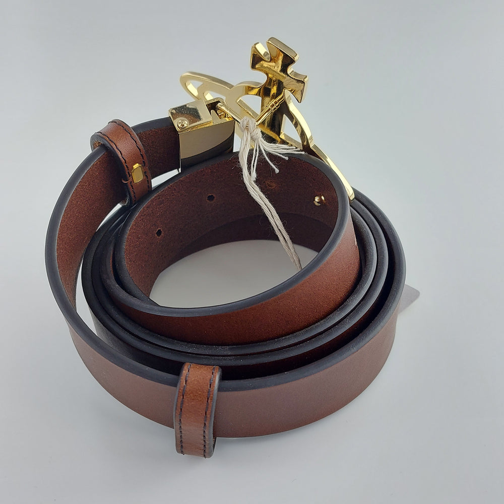 
                      
                        Vivienne Westwood Large Brown Leather Belt
                      
                    