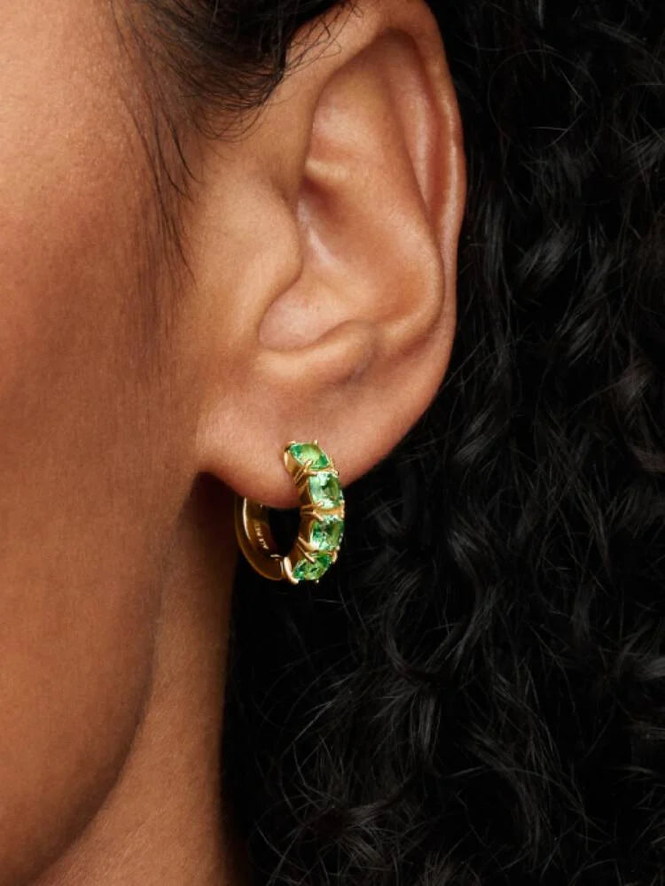 Pandora Green Hoop Earrings