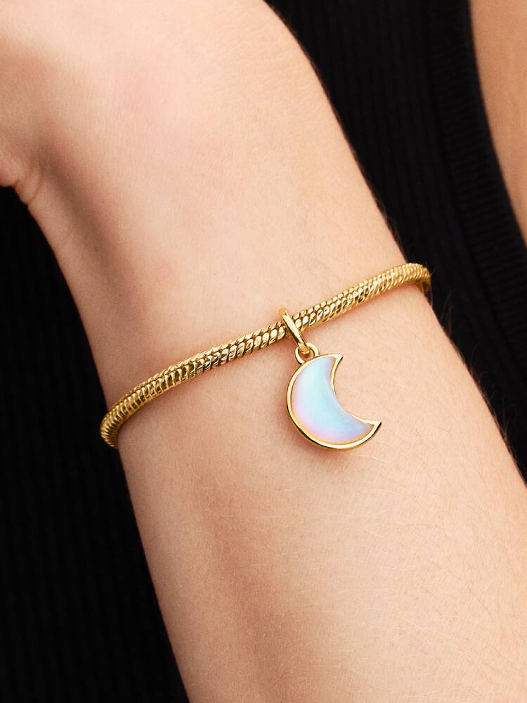 Pandora Heart Clasp Faceted Snake Chain Bracelet