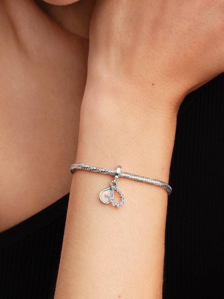 Pandora Opalescent Infinity Double Dangle Charm
