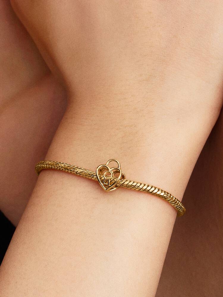 Pandora Openwork Heart Padlock Charm