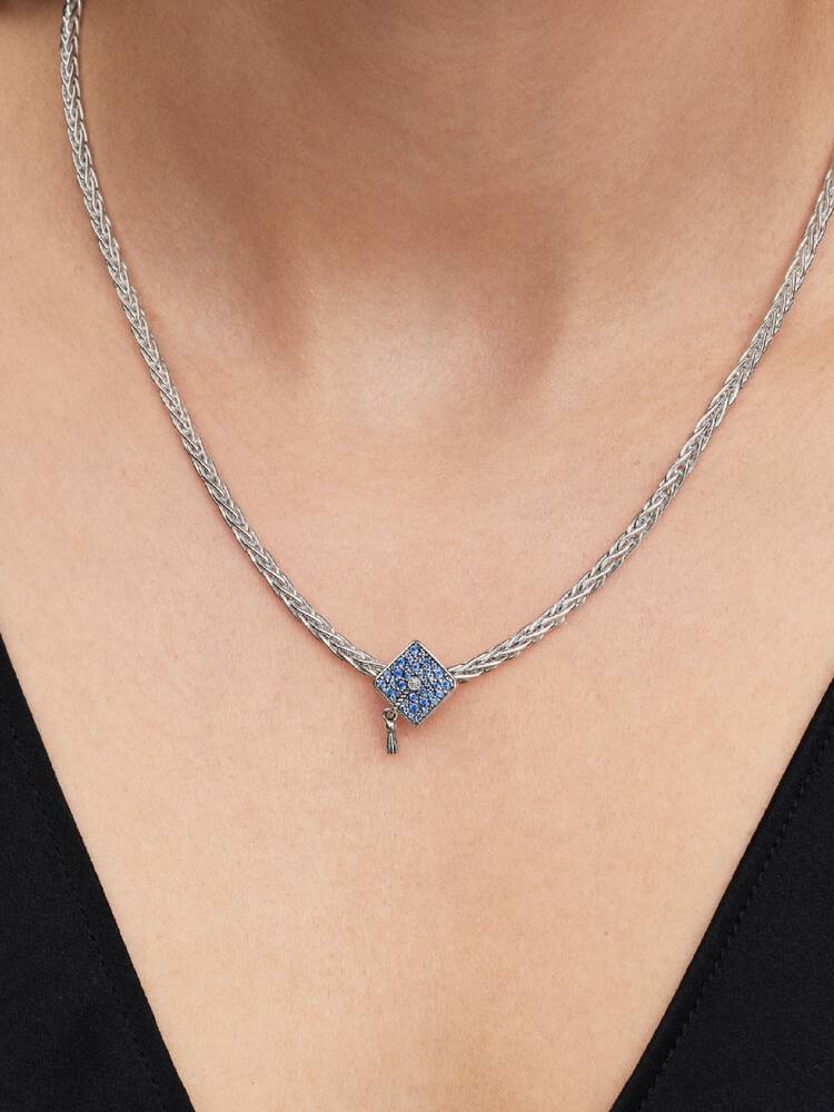 Pandora Sparkling Blue 2026 Graduation Cap Charm