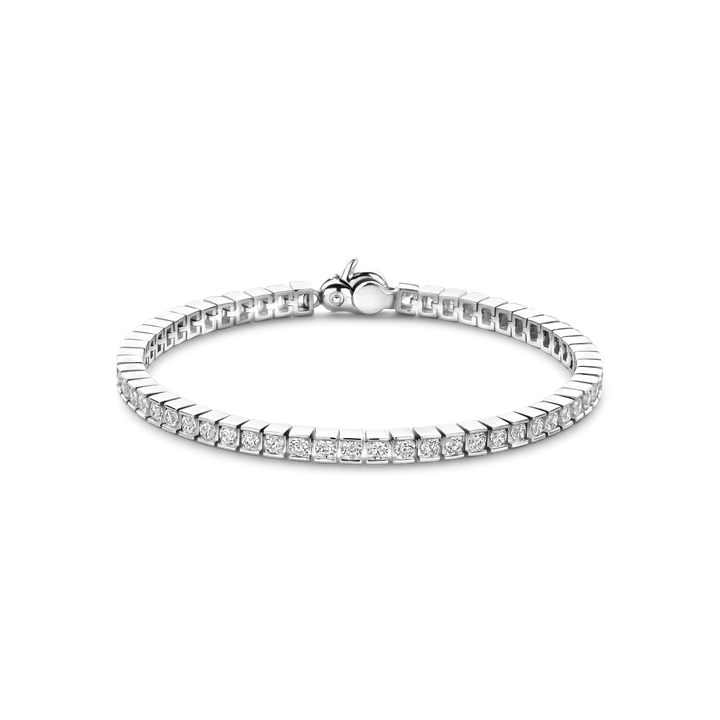 TI SENTO Silver Tennis Bracelet 23039ZI.