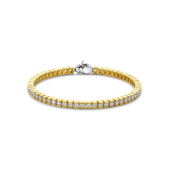 TI SENTO gold-plated silver Tennis Bracelet 23039ZY