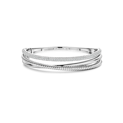 Ti Sento Zirconia Structure Bangle