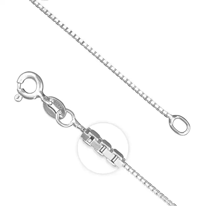 Coe & Co Sterling Silver Light Box Chain