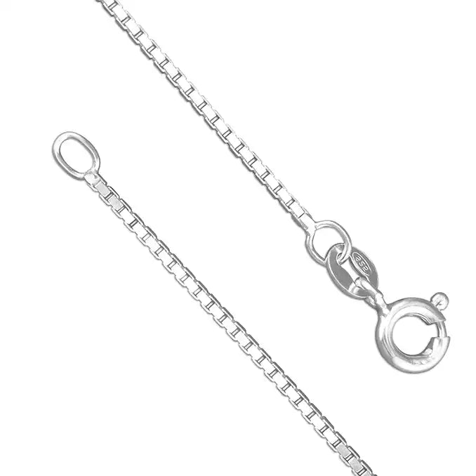 Coe & Co Sterling Silver Medium Box Chain 50cm/20 inch