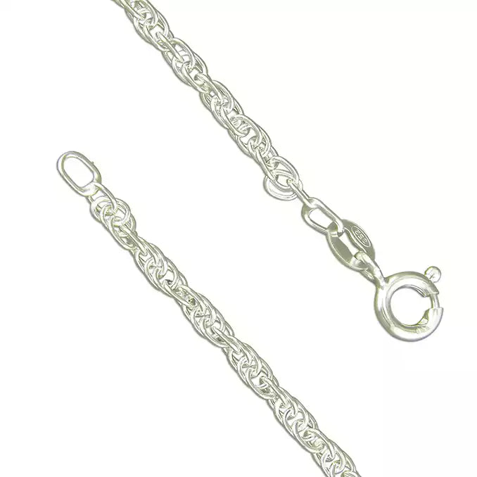 Coe & Co Sterling Silver Prince of Wales Rope Bracelet