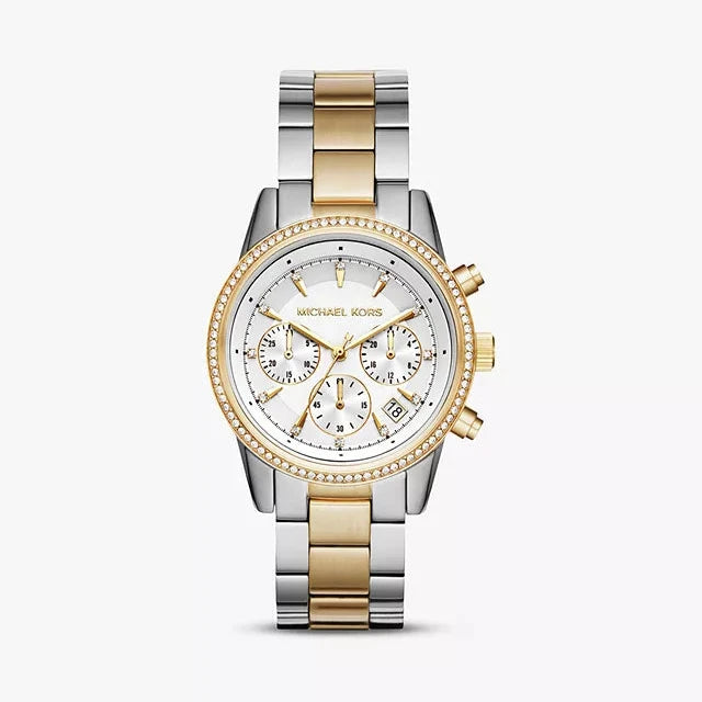 Michael kors women's crystal watch best sale