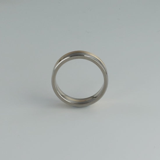Load image into Gallery viewer, Zedd Rose Gold Zirconium 6mm Wedding Ring
