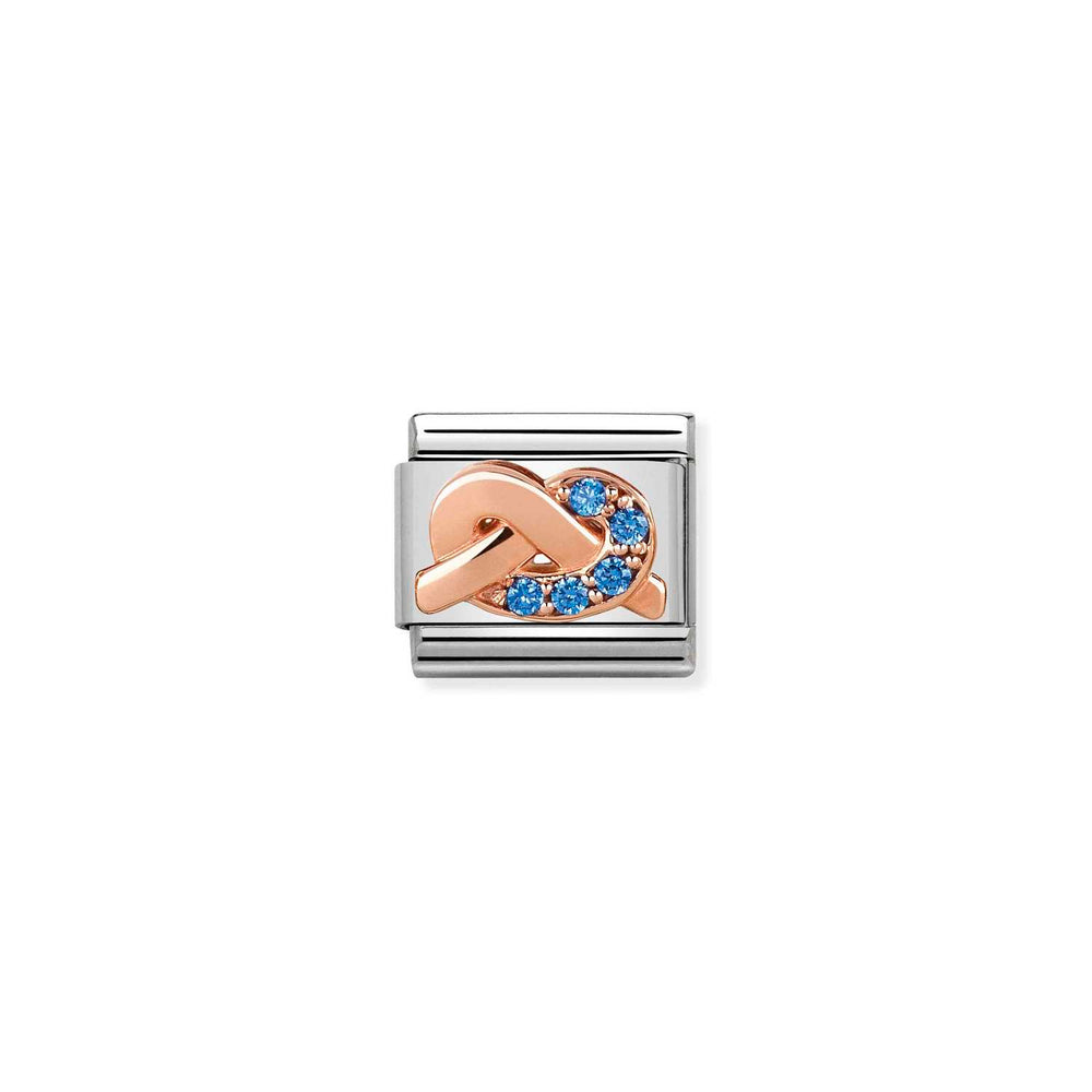 Nomination Classic Link Mother-Son Bond with Light Blue CZ