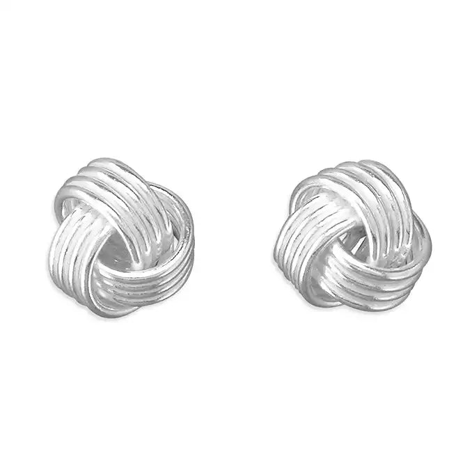 Coe & Co Silver Plain Woolmark Stud Earrings Coe & Co. Stores