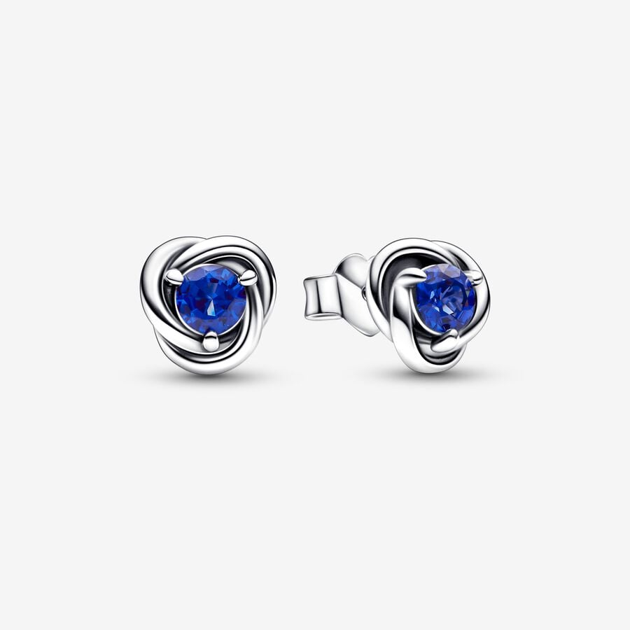 Pandora September Birthstone Eternity Circle Stud Earrings