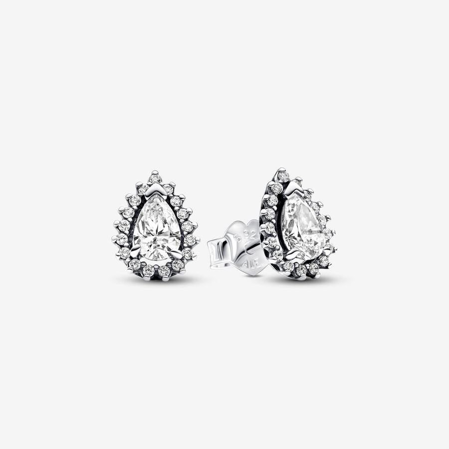 
                      
                        Pandora Sparkling Pear Halo Stud Earrings
                      
                    