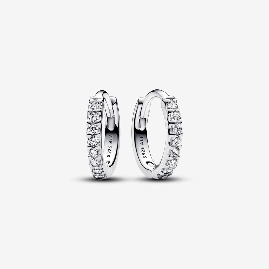 Pandora Sparkling Huggie Hoop Earrings