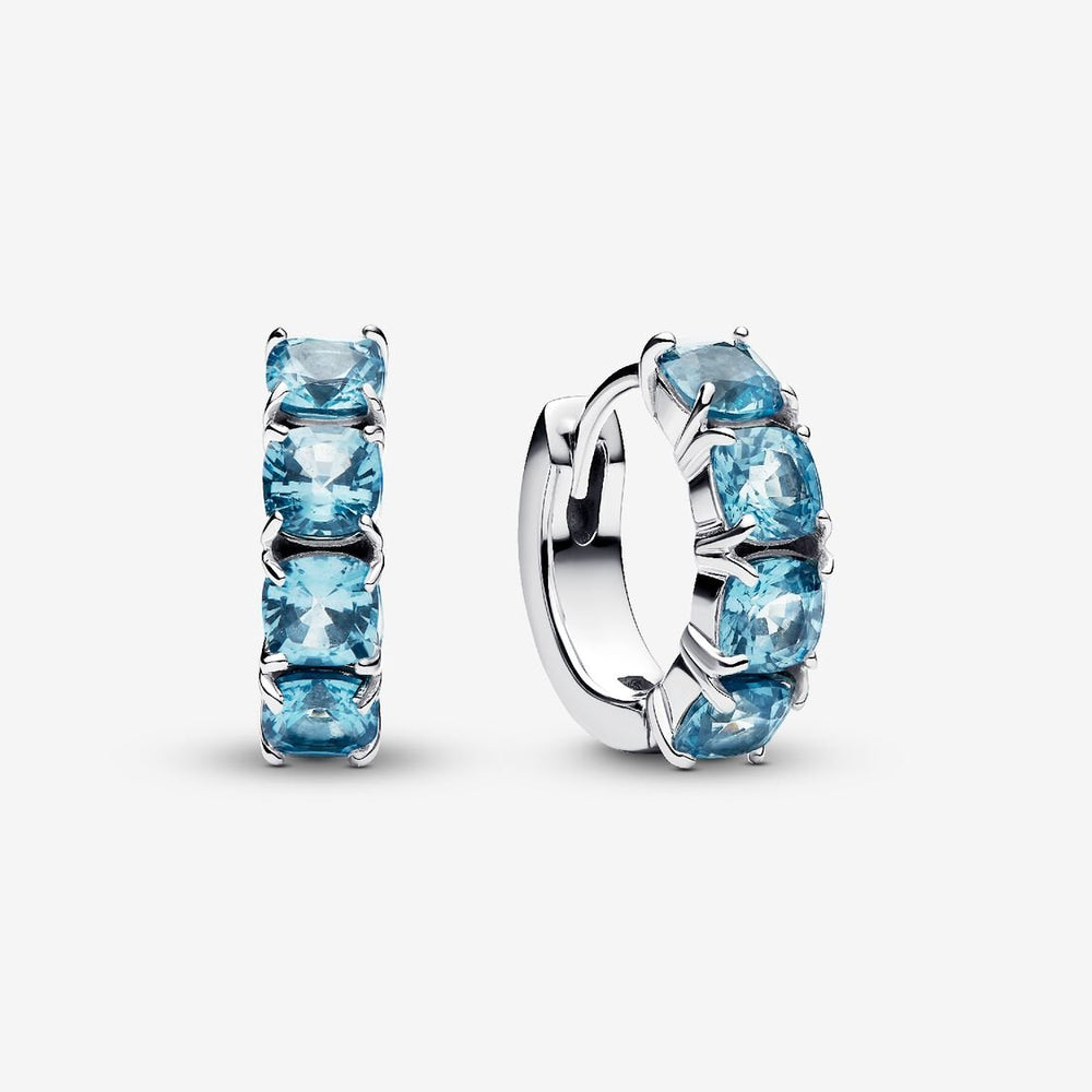 Pandora Light Blue Hoop Earrings