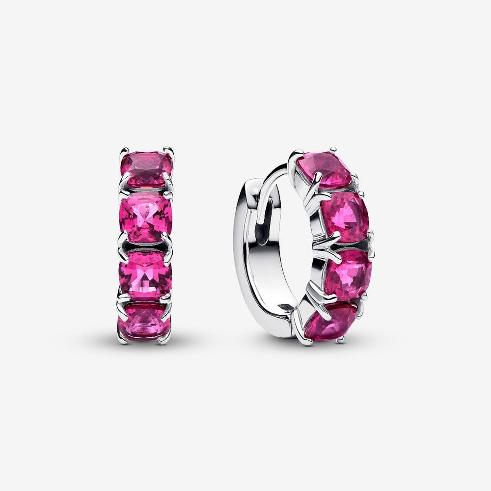 Pandora Pink Hoop Earrings
