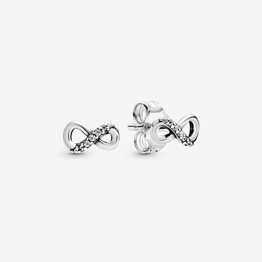 Pandora Sparkling Infinity Stud Earrings