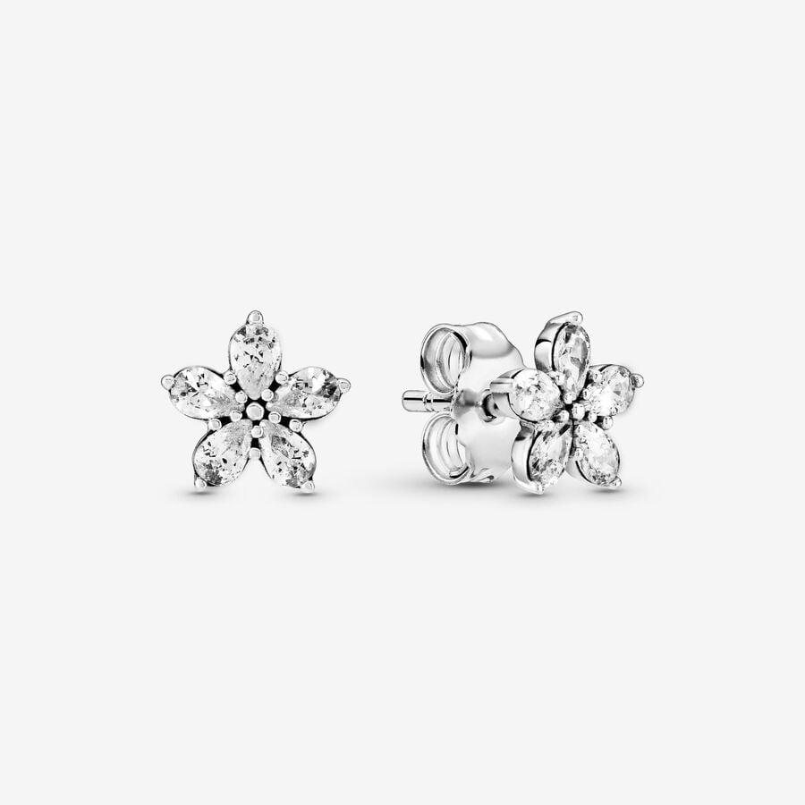 Pandora Sparkling Flower Stud Earrings