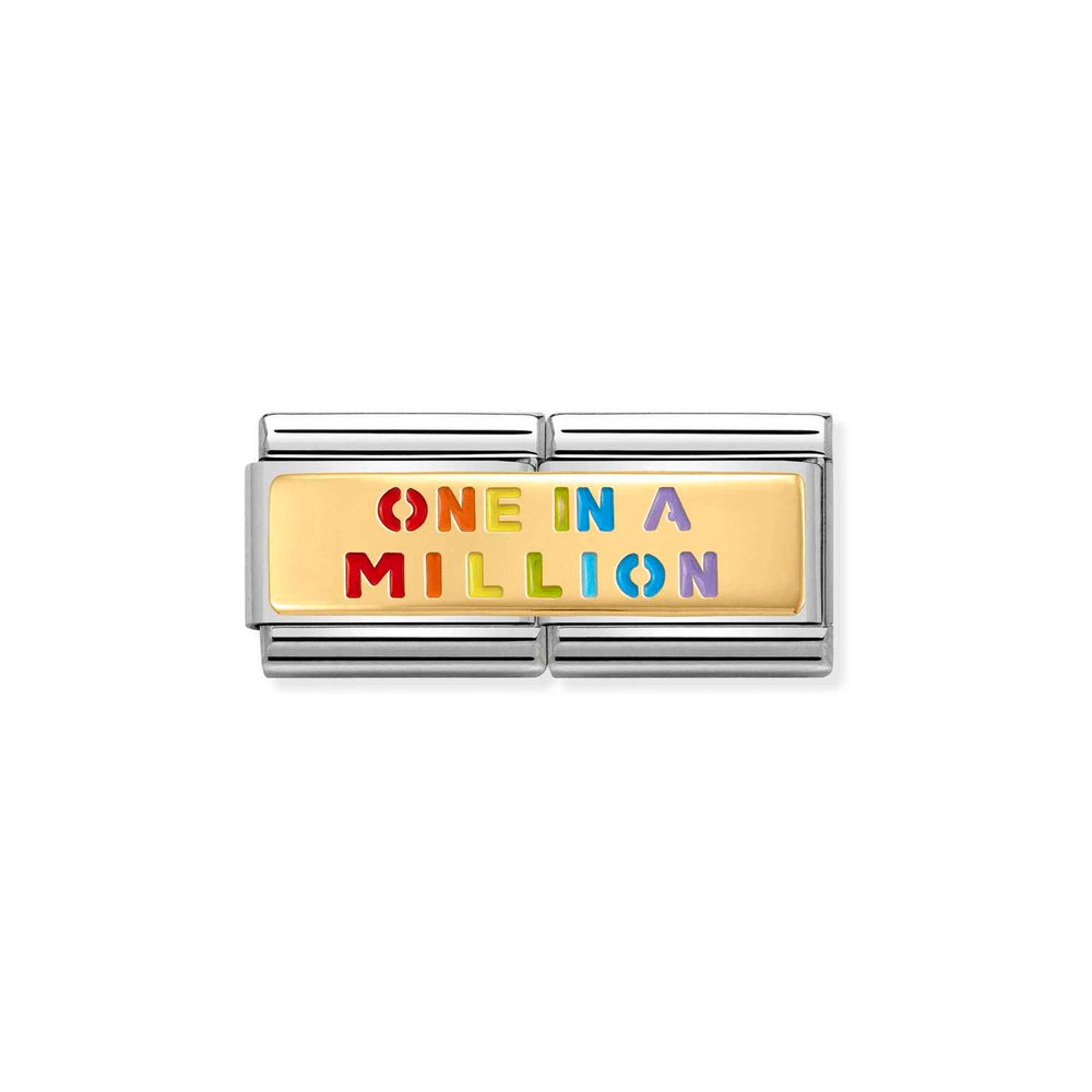Nomination Double Link ONE IN A MILLION Rainbow