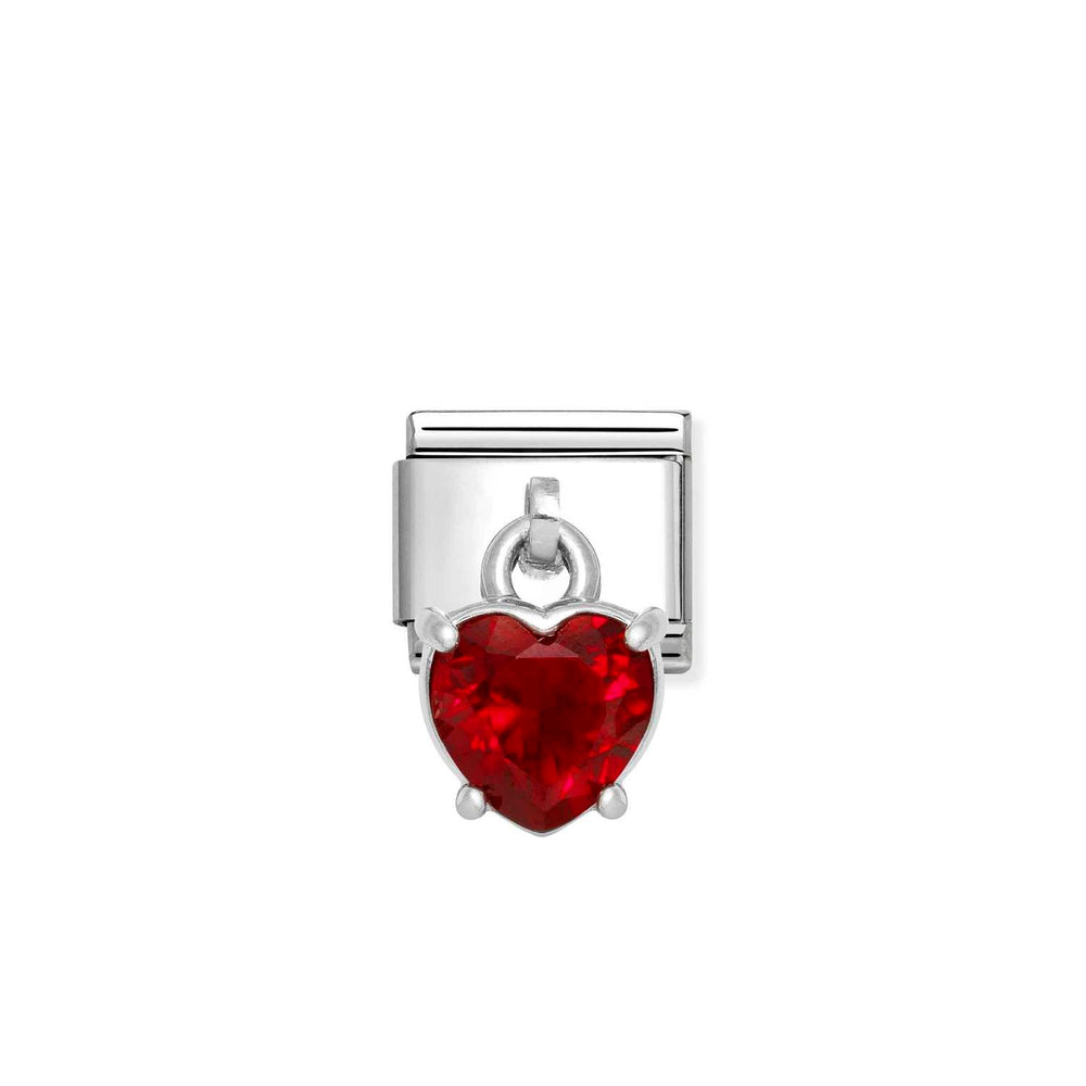 Nomination Classic Link Heart Cut Red CZ