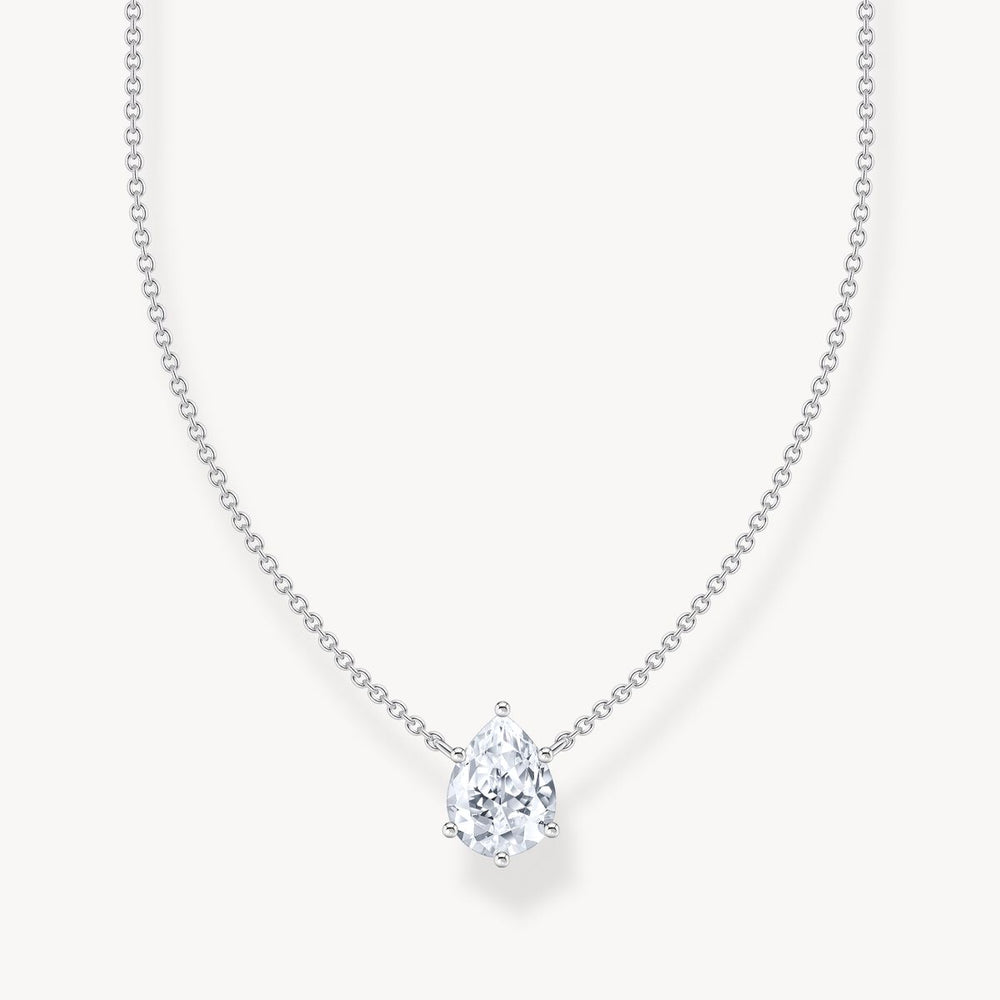 Thomas Sabo TearDrop White CZ Necklace